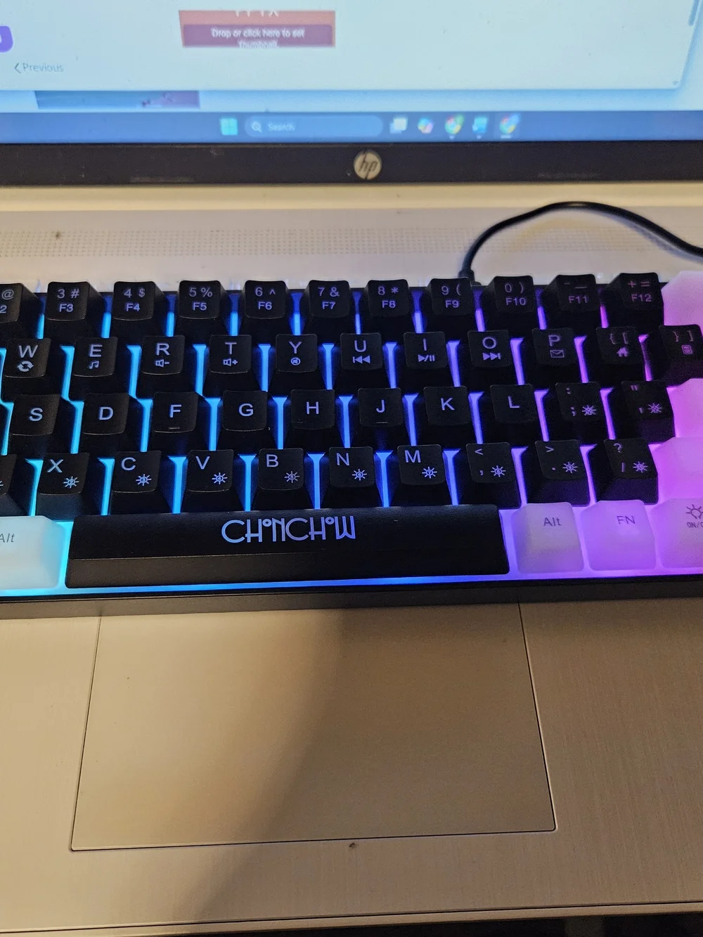 CHINCHW Silicone RGB Keyboard Cover - Multicolor